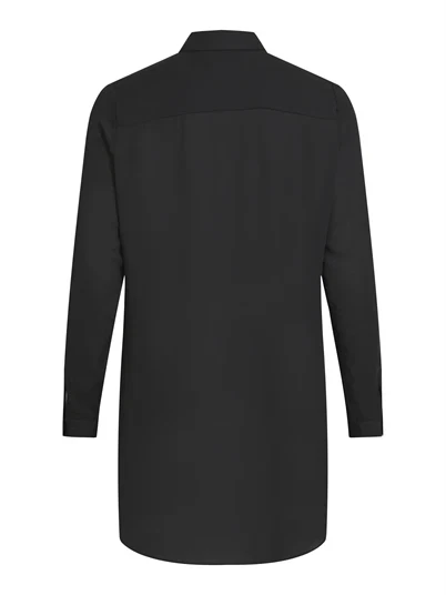 Vila - VILucy Button L/S Tunic Skjorte - Black
